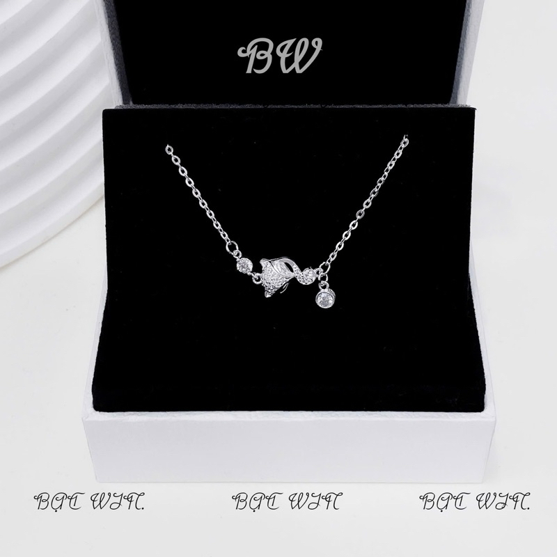 (WIN SILVER) BW88 สร้อยข้อมือจิ้งจอกเงินคุณภาพสูงพร้อมหินดึงดูดโชคลาภ