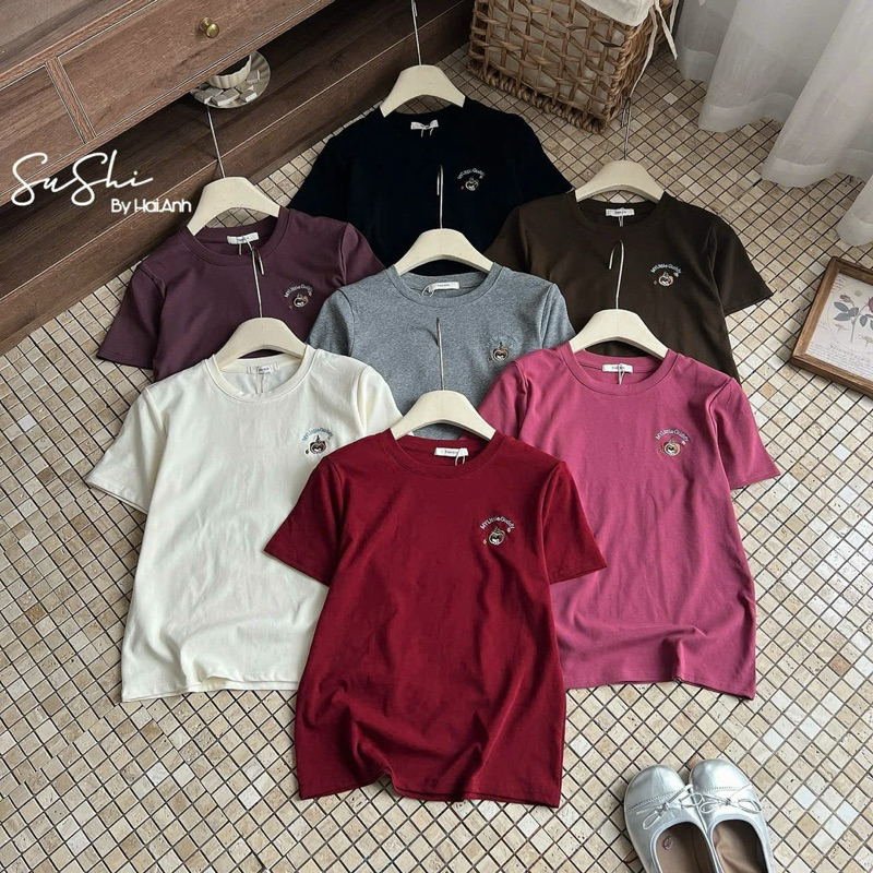 (Salt Fragrance) เสื้อยืดปักหมี MY Little Guddy - รหัสสาวสด