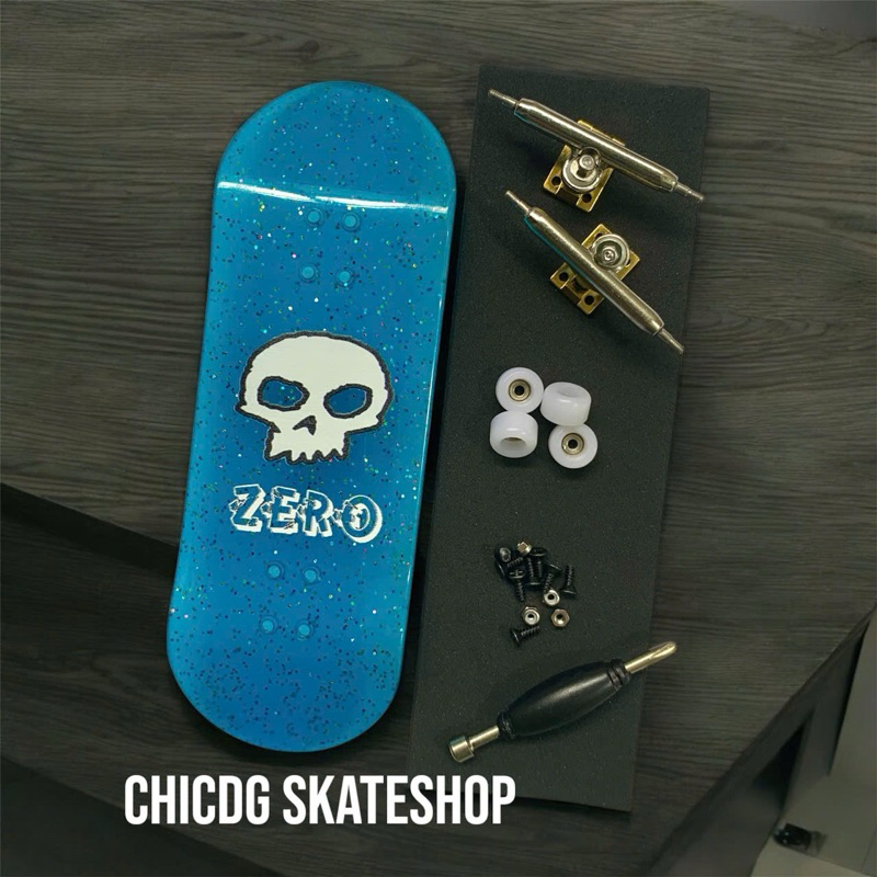 ฟิงเกอร์บอร์ดดาดฟ้า - ฟิงเกอร์บอร์ดครบชุด สเก็ตบอร์ดมือ Chic-DG เรืองแสงในคืน SEMI PRO