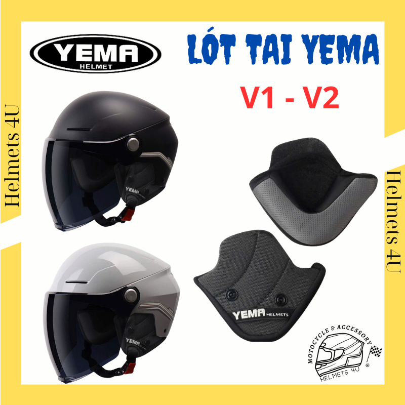 แผ่นรองหูฟังสําหรับหมวกกันน็อค YEMA V2