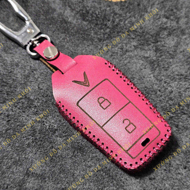 Vinfast VF3 Leather Key Case, Vinfast Vf3 Key Case, Hand-stitched Vinfast Vf3 Key Cover
