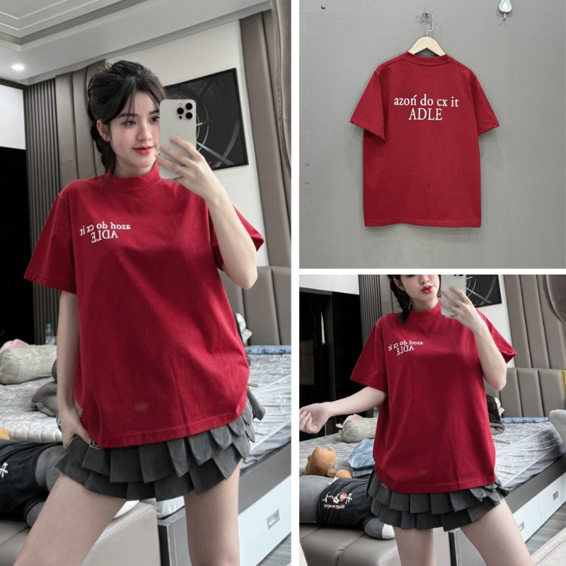 เสื้อยืดคอกลม Babytee สําหรับผู้หญิง ผ้าคอตตอน l1 qc 2c พิมพ์ลายคํา ADL จากตัวอักษร A