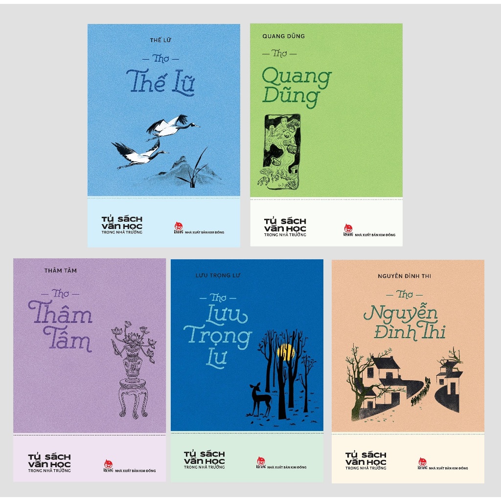 ตู้หนังสือวรรณกรรมในโรงเรียน: Quang Dung Poetry - The Lu Poetry - Tham Tam Poetry - Ngueen Dih Thi P