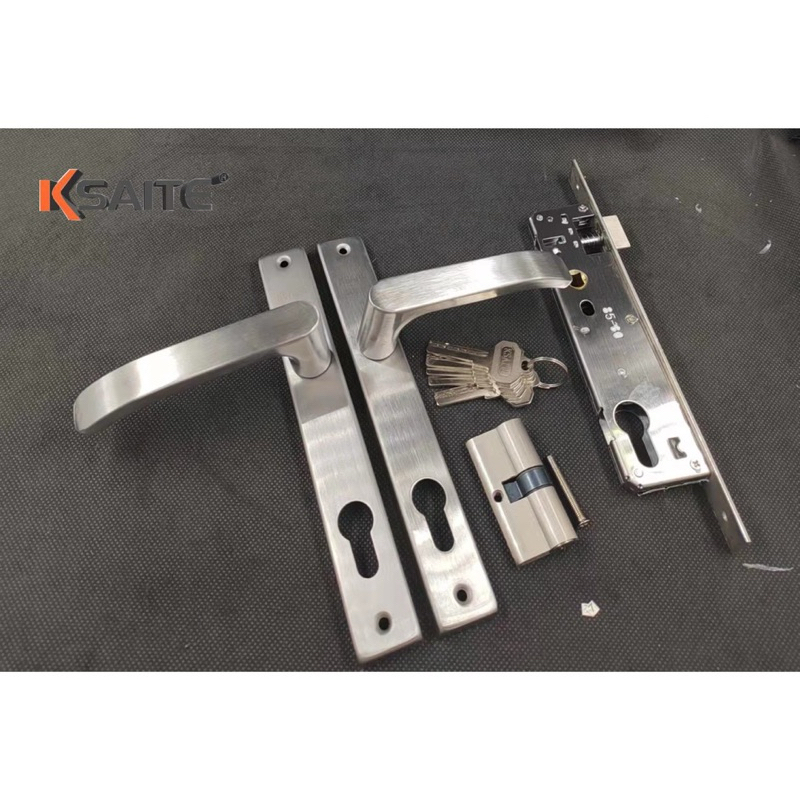KSAITE SYSTEM 700 HANDLE LOCK สําหรับประตูอลูมิเนียม, ประตูไม้, IRON KEY BODY 2f 3F 4F