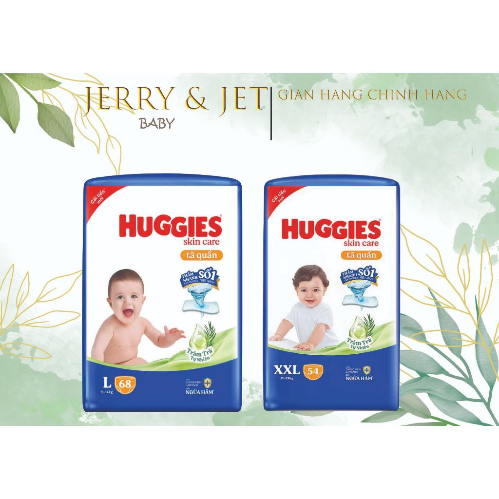 (รุ่นใหม่) HUGGIES DIAPER PANTS L68/XXL54/XL60/L68+4