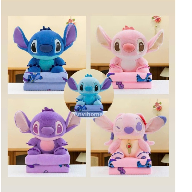 Capina.868 ชุดเครื่องนอนสติชนั่งพร้อมผ้าห่มลายสุดน่ารัก