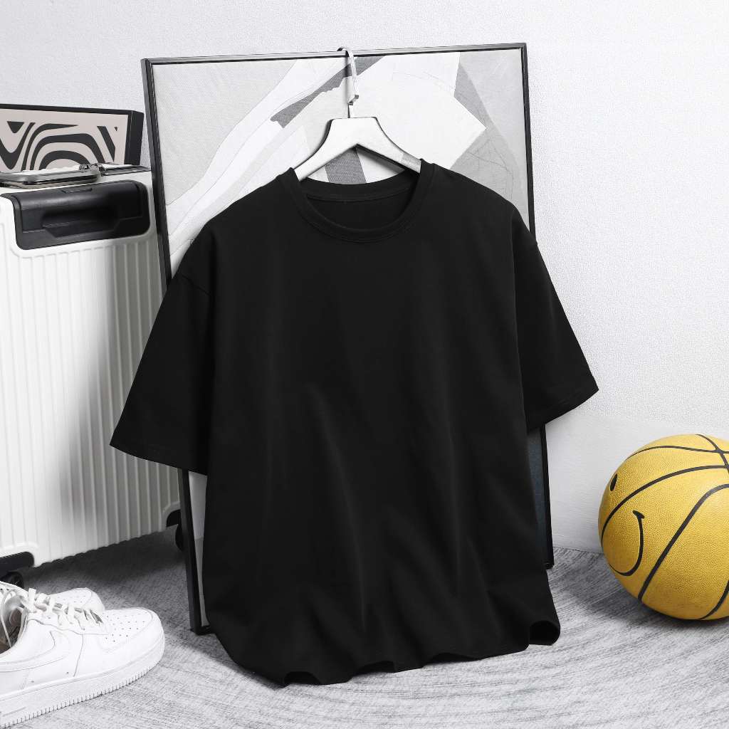 เสื้อยืดสีพื้น Unisex ผ้าคอตตอน 2 ทาง BWS02