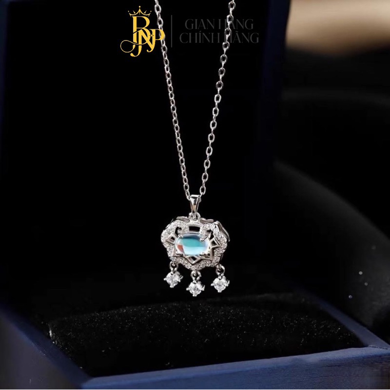 สร้อยคอหินพระจันทร์ Khanh เนื้อเงิน BNP