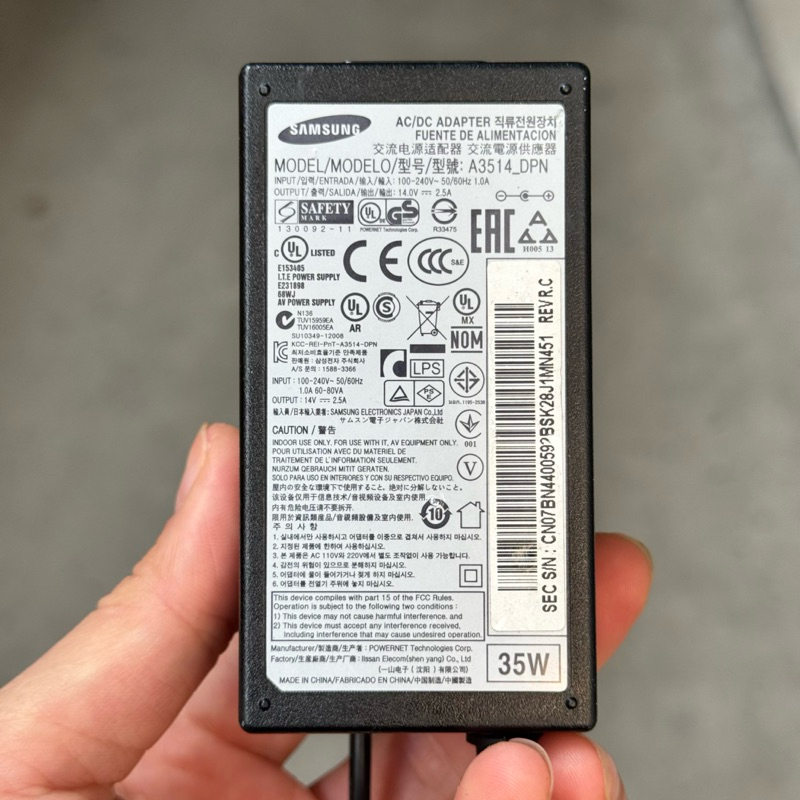 เครื่องชาร์จหน้าจอ Samsung S19F350HN S19C150N S19C150B S19C150F - ของแท้