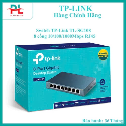 TPLink Switch SG108 / SG105 (Gigabit (1000Mbps)/เคสเหล็ก) - สินค้าของแท้ -