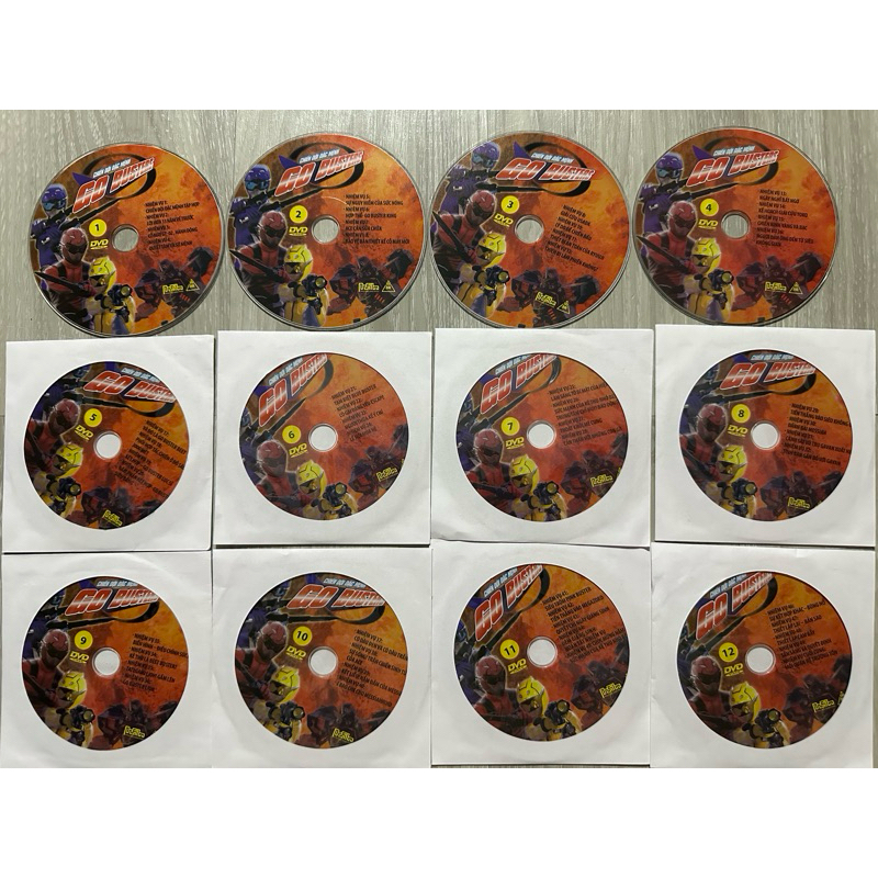 ดีวีดี [ Nt Shop Trc เมื่อซื้อ ] ดีวีดี Gobuster Superman ของแท้ 12 ตัวไม่มีปก