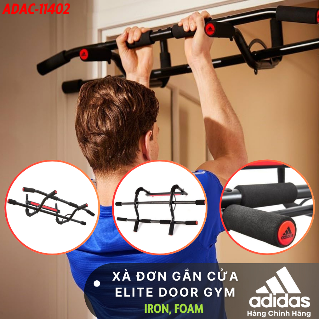 ของแท้ ADIDAS ADAC-1402 Elite Door Gym Door Bar - แถบกีฬาแบบติดประตูขนาดกะทัดรัด