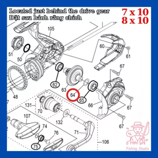 Adjust Washer ปะเก็นชิมบางเฉียบเพื่อปรับ SHIMANO, DAIWA, รอกตกปลา ABU...- เครื่องซักผ้า Shim