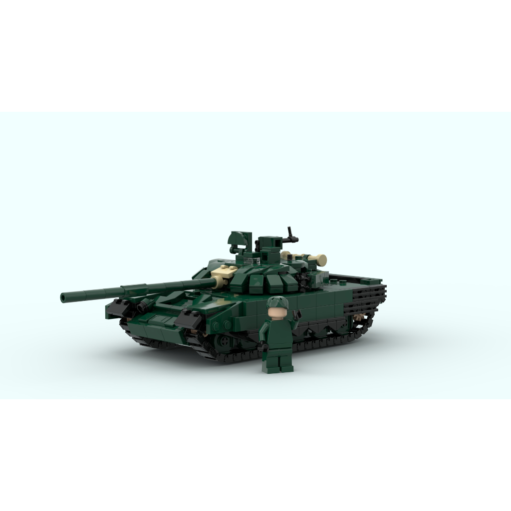 Moc ประกอบของเล่น รถต่อสู้ขนาด 1/45 T72b3