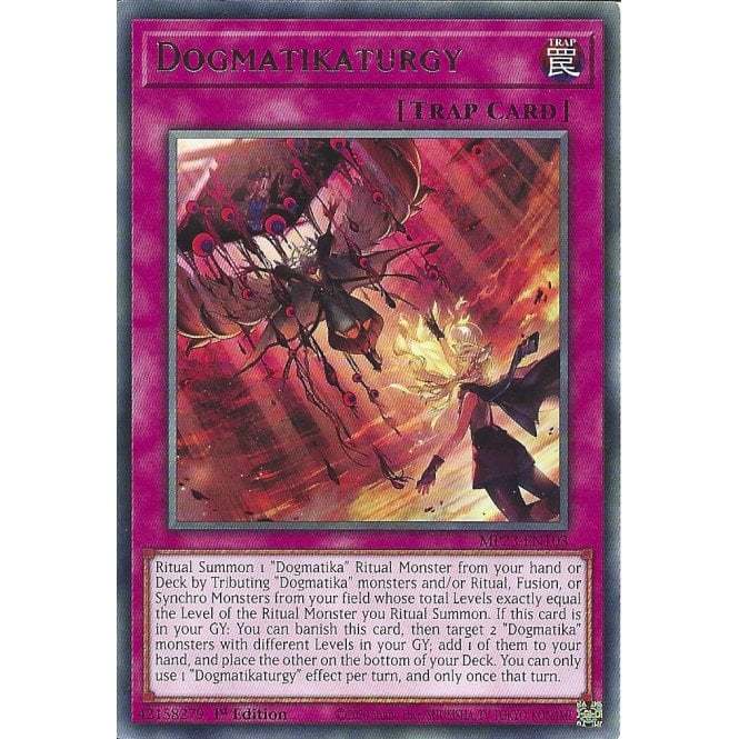 [KW2 Yugioh] [EN-US] [Nice Art] การ์ด MP23-EN103 Dogmatikaturgy : การ์ดหายาก : รุ่นที่ 1
