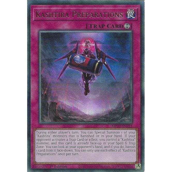 [KW2 Yugioh] [EN-UK] การ์ดเตรียม Kashtira - MP23-EN211 - ฉบับอันดับ 1 ที่หายากมาก