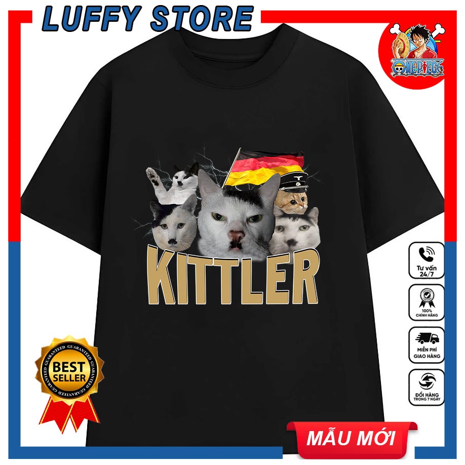 เสื้อยืดพิมพ์ลาย kitler cat-chool man - หมวกทรงกรวยเวียดนาม - กระต่าย การ์ด 7 สีใน Tet holiday เสื้อ