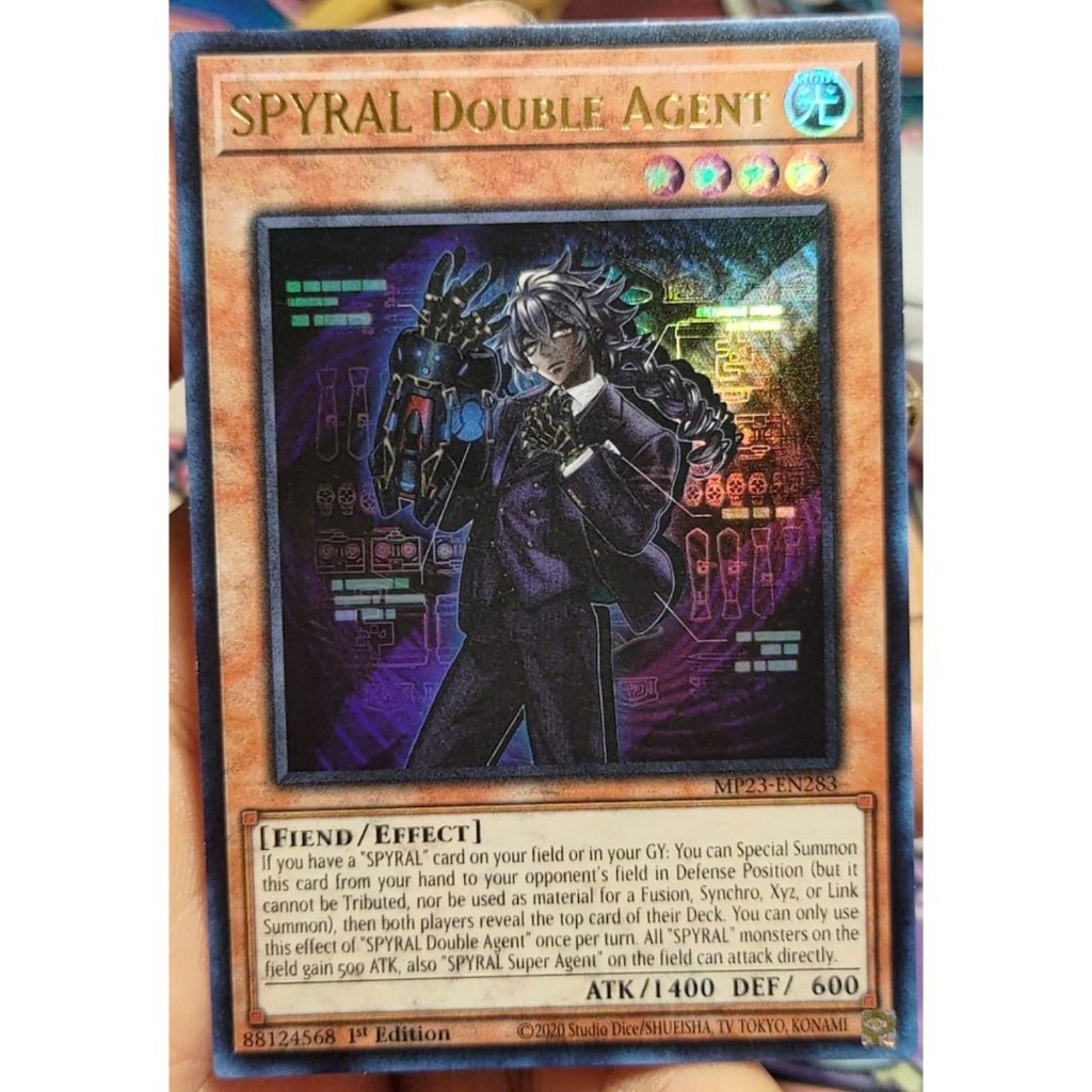 [KW2 Yugioh] [EN-US] [Nice Art] SPYRAL Double Agent Card - MP23-EN283 - Ultra Rare 1st Edition