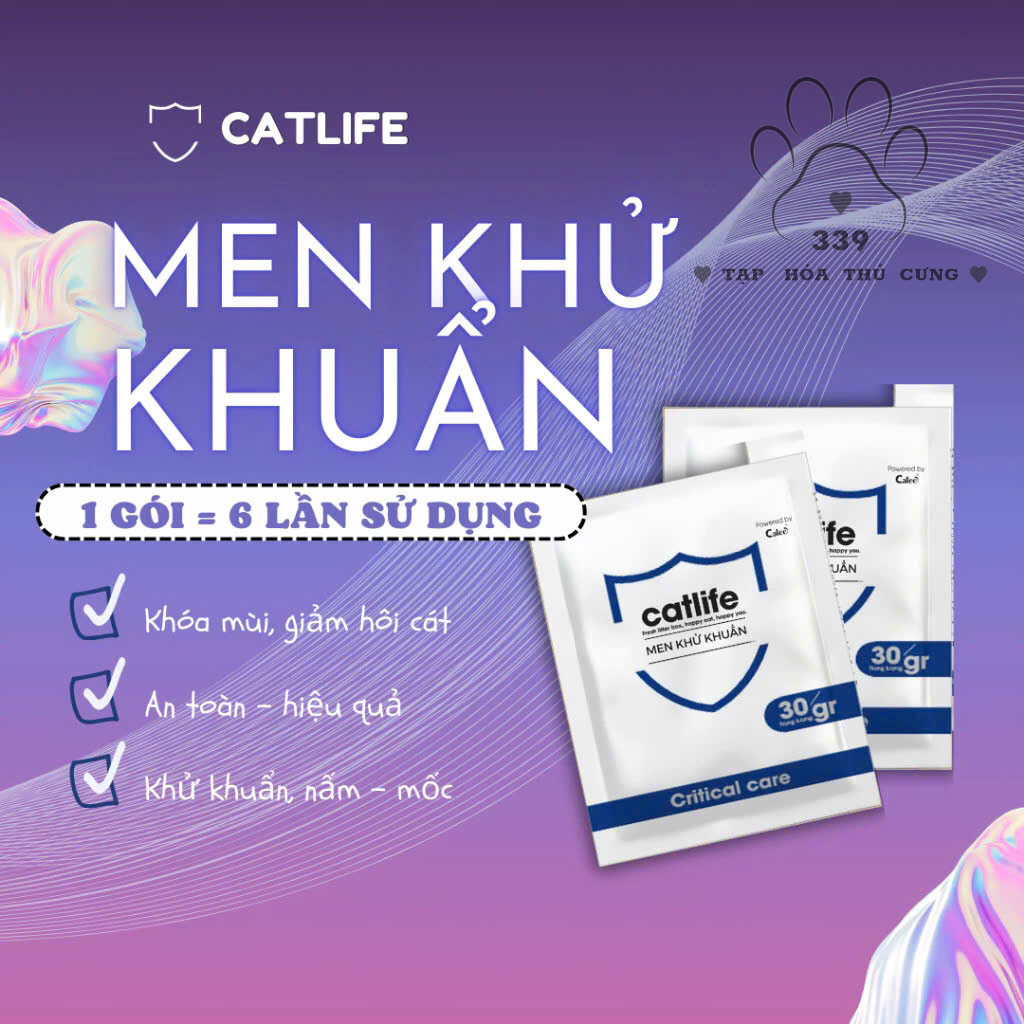 CATLIFE Yeast Cat Litter Disinfectant Yeast PACKAGE 30G