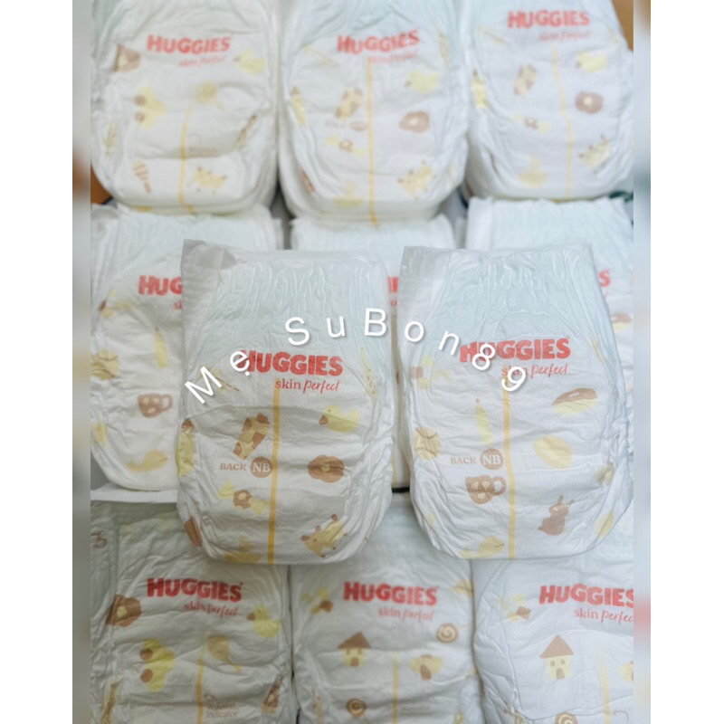 Combo ผ้าอ้อมเด็ก Huggies Skin Perfect 100 ชิ้น sz Newbon สําหรับทารกตั้งแต่แรกเกิดถึง 5 กก. hkm แพ็