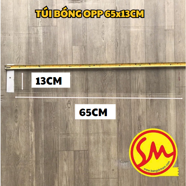 ( 65x13cm ) ถุงพลาสติก OPP พร้อมซีลปาก CHEAP GLASS PACKAGING BAG - เฉพาะผลิตภัณฑ์ PACKAGING