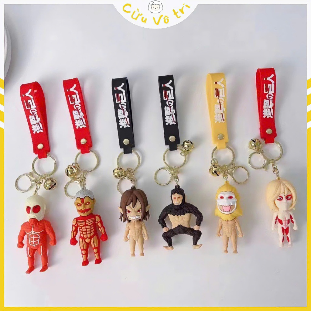 พวงกุญแจอนิเมะ Attack On Titan อย่างมาก, Attack On Titan, Eren, Mikasa, ของขวัญพัดลม Eren