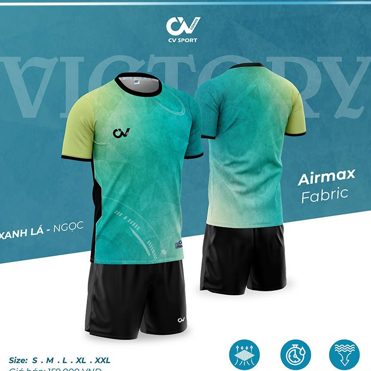 CV Victory Leaf Jade Premium Soccer Gear - เสื้อกีฬาสําหรับบุรุษและสตรีสุดเท่