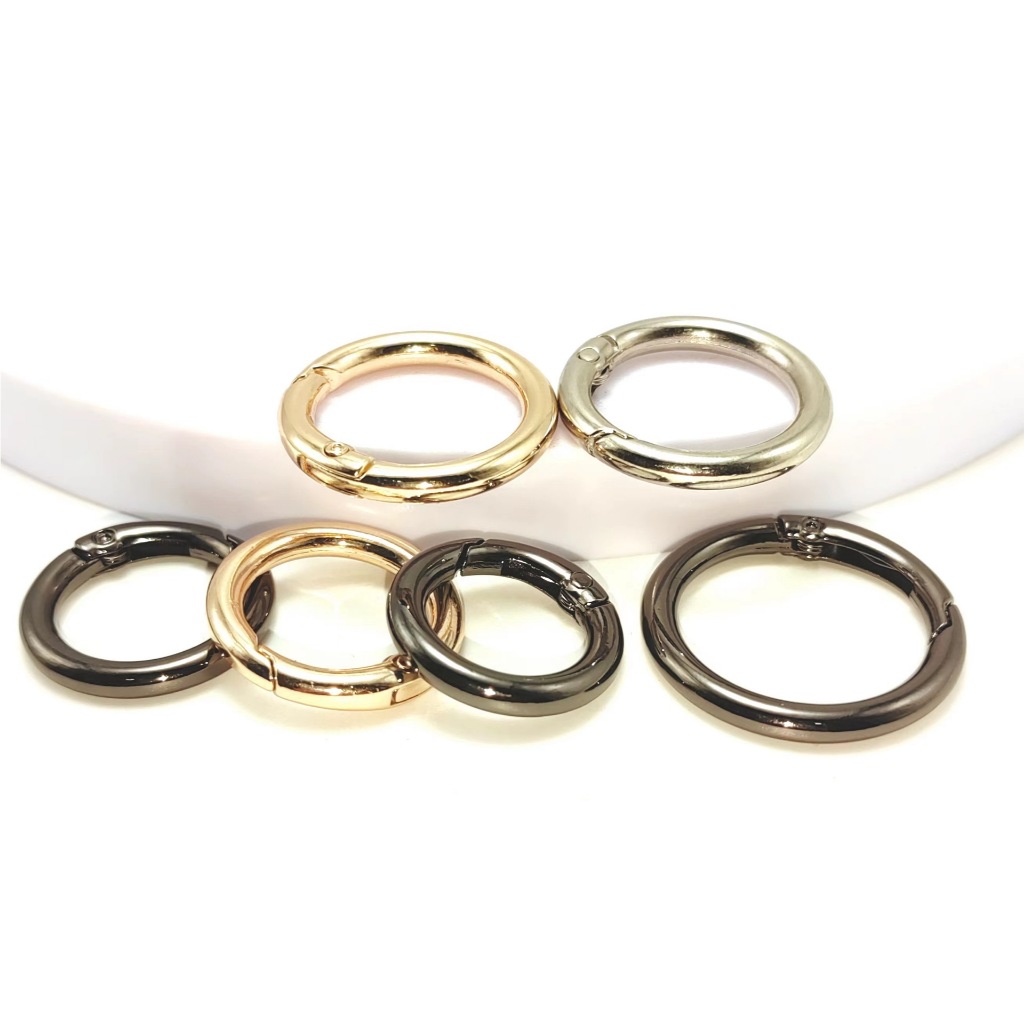 Open Round Rings 1 คู่เพื่อทําสายกระเป๋าถือตกแต่ง