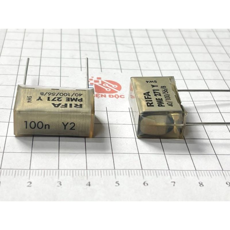 Rifa PME271Y คาปาซิเตอร์ 100nF 250V 0.1uF 100n Y2