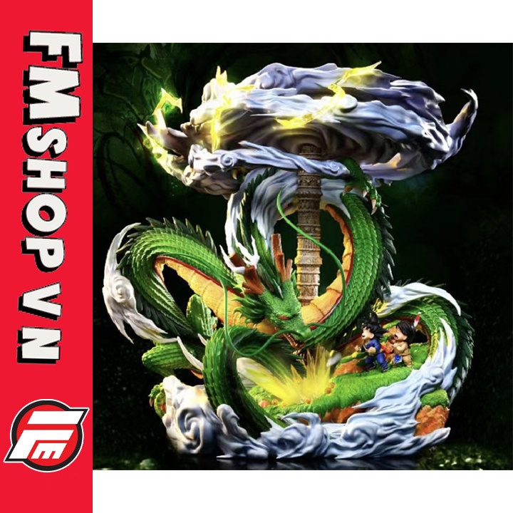 SHENRON DRAGON และ LITTLE GOKU MX STUDIO BL 22CM PVC ของเล่นรุ่น