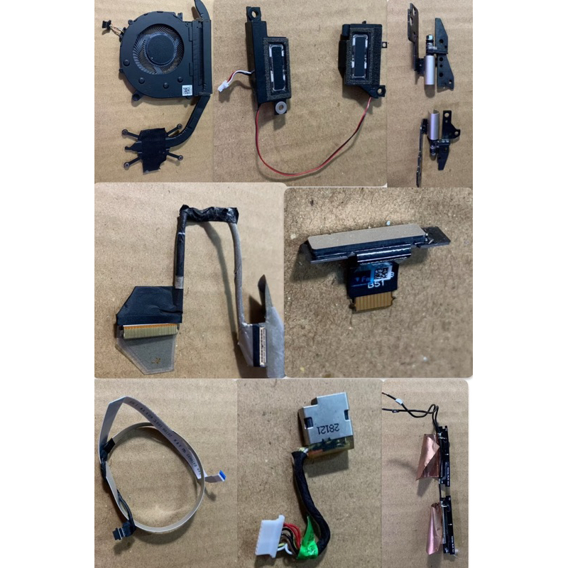 ส่วนประกอบแล็ปท็อป Envy 13-AH - พัดลมระบายความร้อน - ลําโพง - บานพับ - สายจอ - เซ็นเซอร์ลายนิ้วมือ -