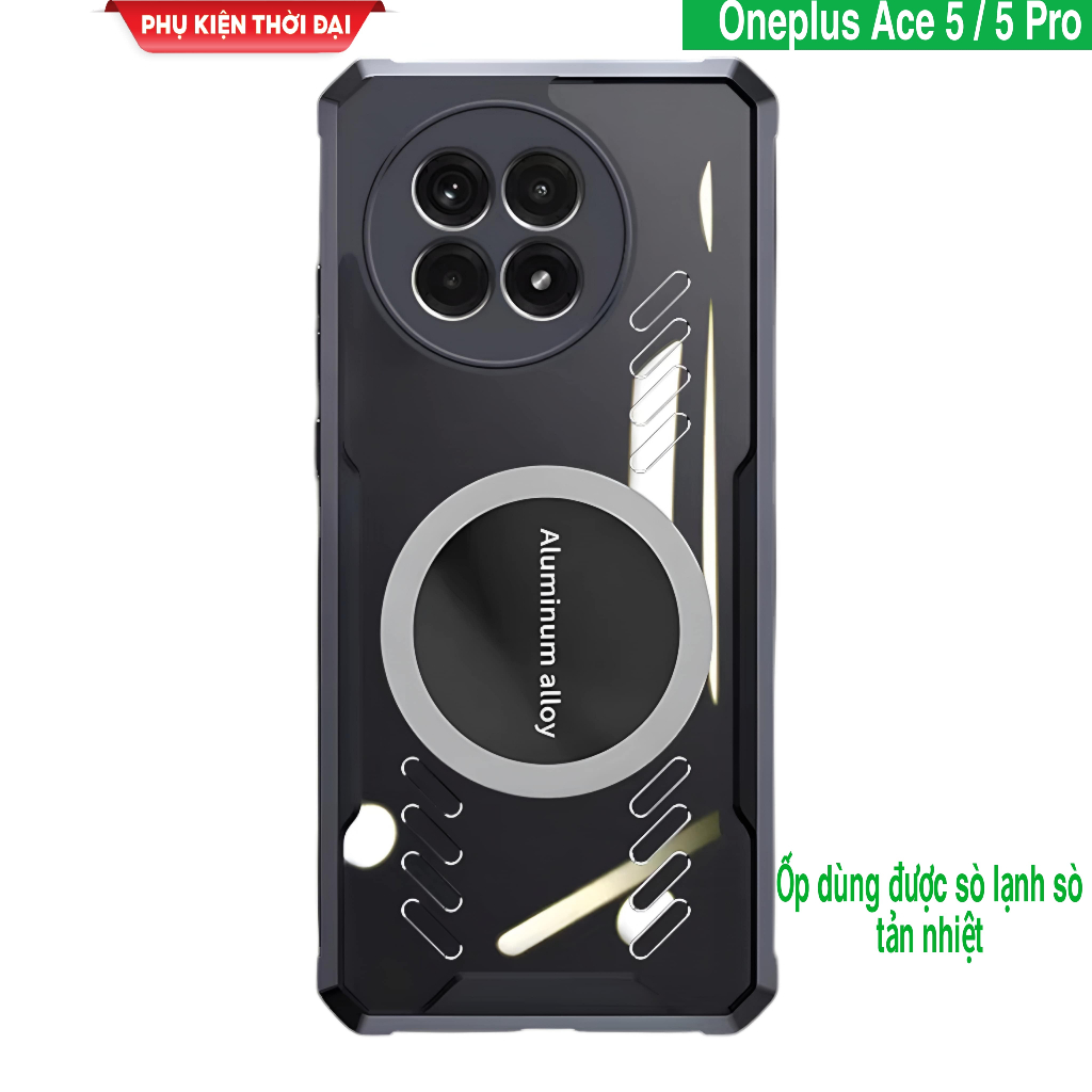OnePlus Ace 5 / 5 Pro / Ace 5 Ultra / Ace 5 Racing เคสคิดค้นทางอากาศพร้อมการกระจายความร้อนกันกระแทก