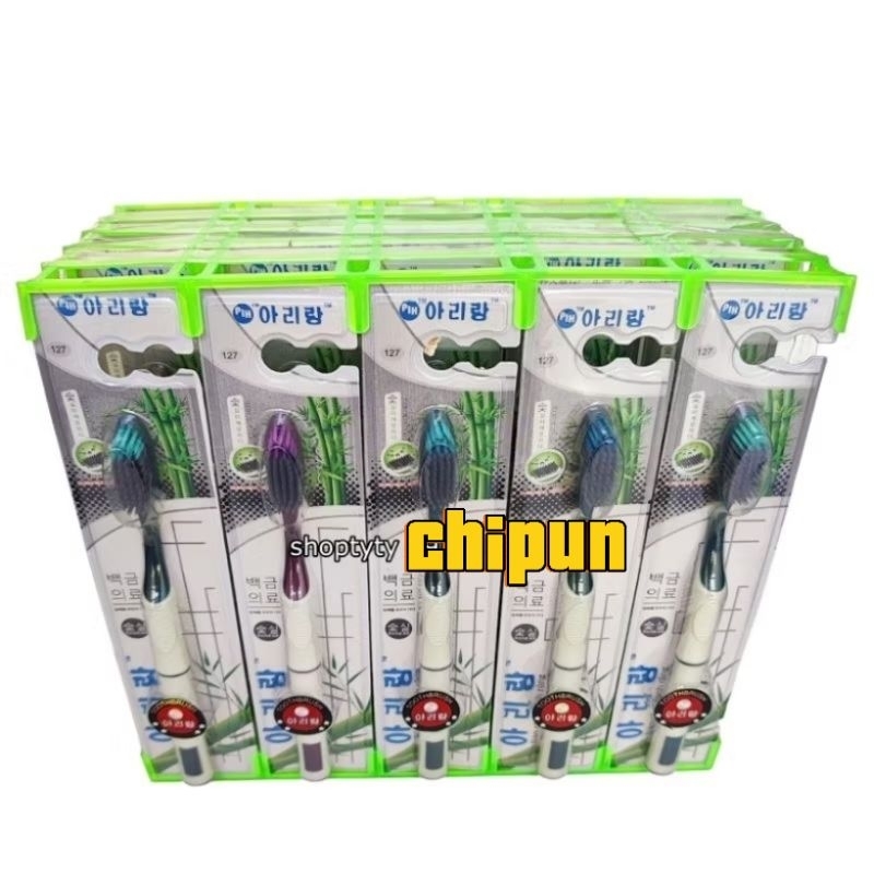 (Lot/Stand of 30) แปรงสีฟัน P/H No.127 Oral Cleaning - มีให้เลือก 3 สี