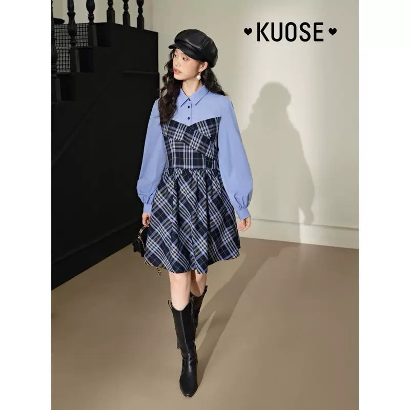 เดรสแขนยาว newtag Kouse ของแท้ ไซส์ M (เอวใต้ 73cm)