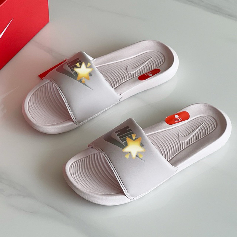 [GENUINE] Victori One Slide Barely Rose Metallic Silver Sports Sandals - CN9677 600