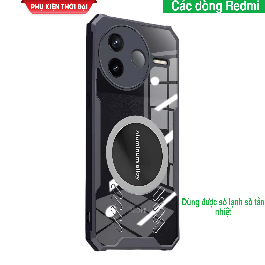 Redmi K80 / K80 Pro / K80 Ultra / K90 Pro Max เคสคิดค้นอากาศพร้อมหอยเย็นและการกระจายความร้อนกันกระแท