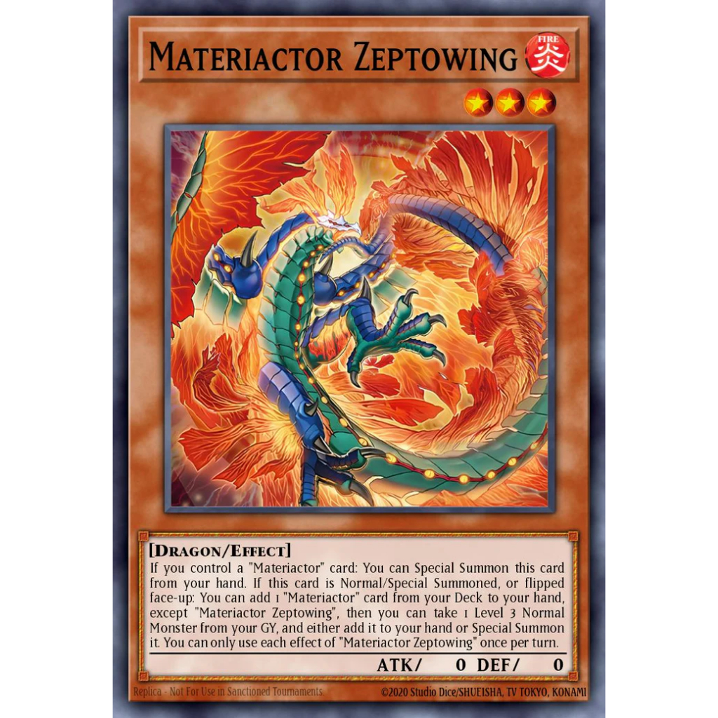 [KW2 Yugioh] [EN-UK-AE] การ์ด Materiactor Zeptwing - SUDA-EN012 AE012 - รุ่นที่ 1 ทั่วไป