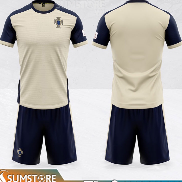 WC 2022 Cream Portugal Set - ชุดฟุตบอล