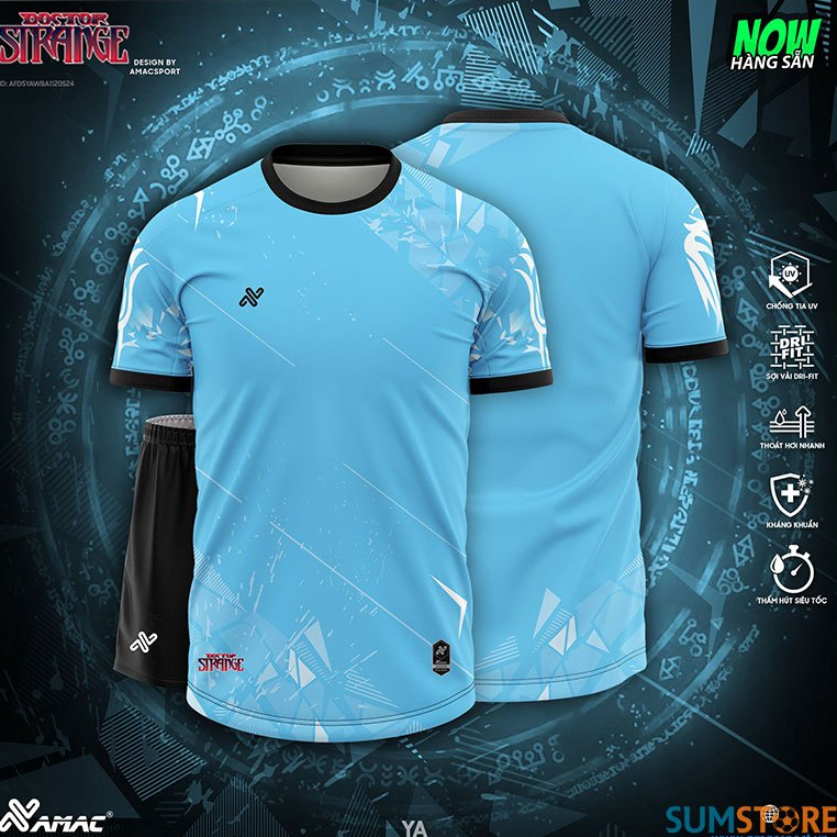 ชุดกีฬาฟุตบอล Amac Doctor Strange Green Ya Sesame - อุปกรณ์ฟุตบอลสําหรับบุรุษและสตรีสุดเท่