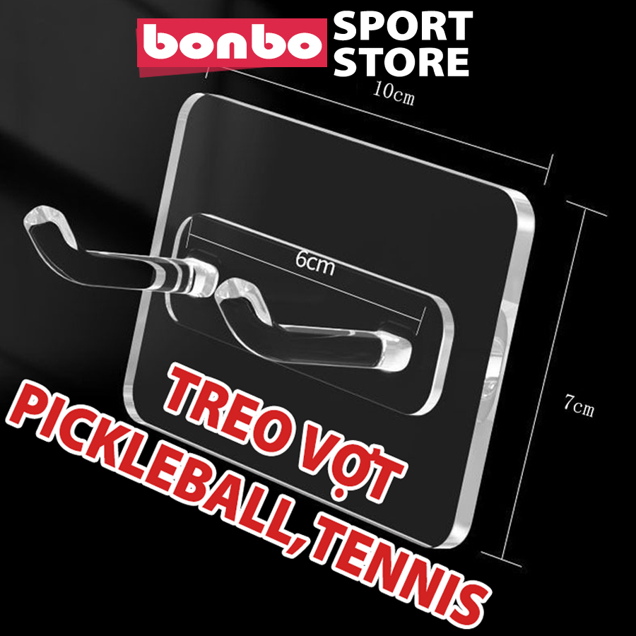 Pickleball เทนนิสไม้แบดมินตันแขวน Wall Mount Self-Adhesive Racket Good Strength คุณภาพสูง
