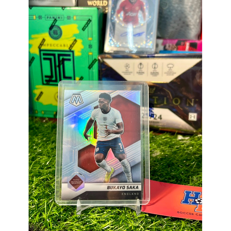 Bukayo Saka Silver Panini Mosaic WC 2022 การ์ดฟุตบอล