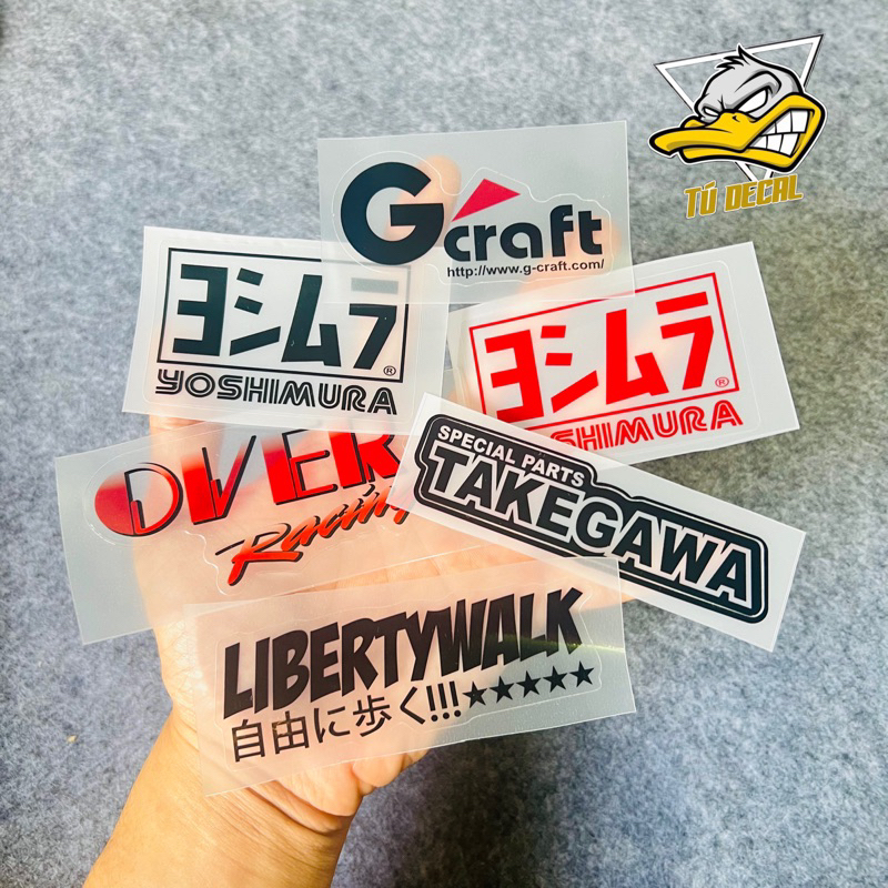 Libertywalk สติ๊กเกอร์โลโก้แบรนด์ Gcraft พิมพ์ super in สติ๊กเกอร์ทนความร้อนอย่างดี