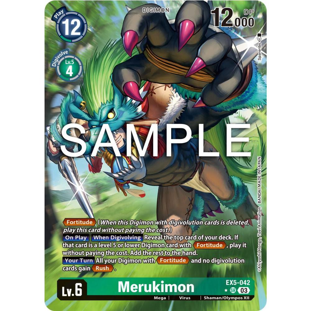 Digimon Card Code EX5-402 - Merukimon (Alternate Art) - Digimon - Super Rare