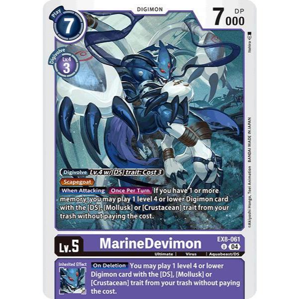 Digimon Card Code EX8-061 - MarineDevmon - Digimon - Uncommon
