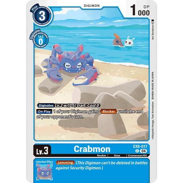 Digimon Card Code EX8-017 - Crabmon - Digimon - Common