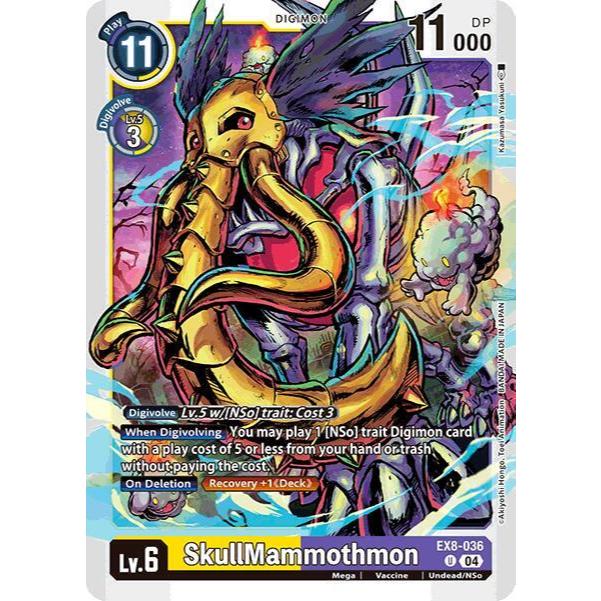 Digimon Card Code EX8-036 - SkullMamothmon - Digimon - Uncommon