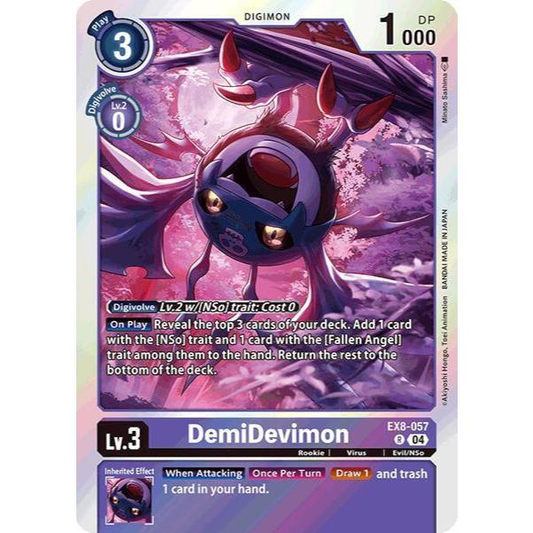 Digimon Card Code EX8-057 - DemiDevmon - Digimon - Rare