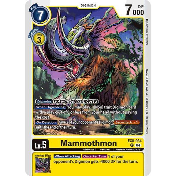 Digimon Card Code EX8-034 - Mammothmon - Digimon - ทั่วไป