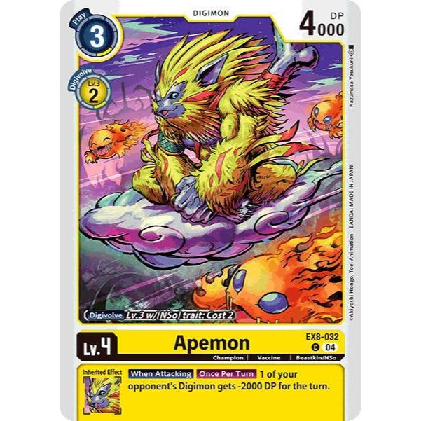 Digimon Card Code EX8-032 - Apemon - Digimon - Common