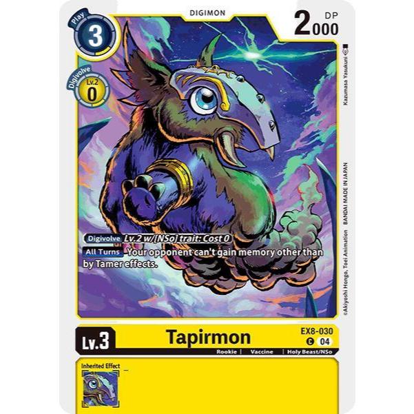 Digimon Card Code EX8-030 - Tapirmon - Digimon - Common